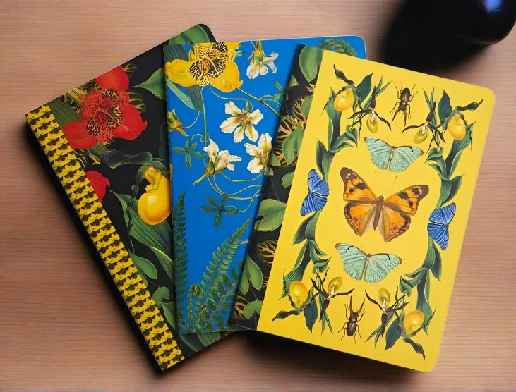 Art of Nature: Botanical Sewn Notebook Collection (Set of 3)
